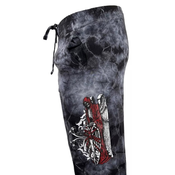 Xtreme Couture by Affliction Men's Sweatpants Jogger Phantom Skull Biker - Picture 6 of 11